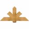 Ekena Millwork Redmond Rough Sawn Timber Gable Bracket, Western Red Cedar, 48"W x 24"H x 6"D x 6"F, 12/12 Pitch GBW048X24X0606RED00RWR - alternate 1